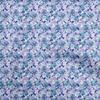 Cotton Flex Blue2 Fabric Abstract Watercolor Floral Diy Clothing Quilting Fabric Print Fabric By Yard 40 Inch