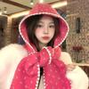 Coldproof Knitted Hat Windproof Hat and Scarf Set Korea Pullover Hat  Winter