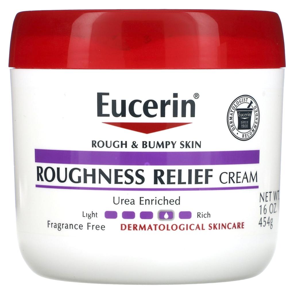 Eucerin Rough Skin Relief Cream, Fragrance-Free, 16 Oz (454 G)