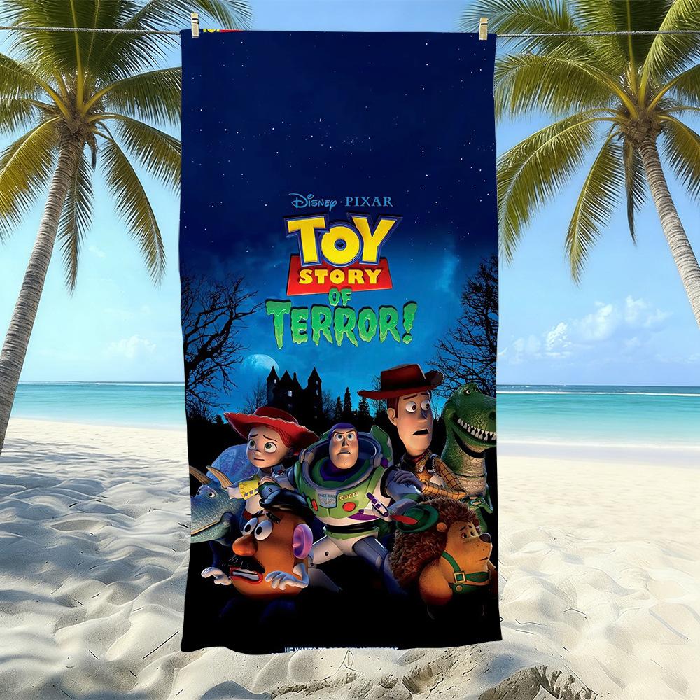 New Bath Light Beach Towel Children'S Adult Toy Story Bath Towel Water-Absorbing Quick-Drying Towel