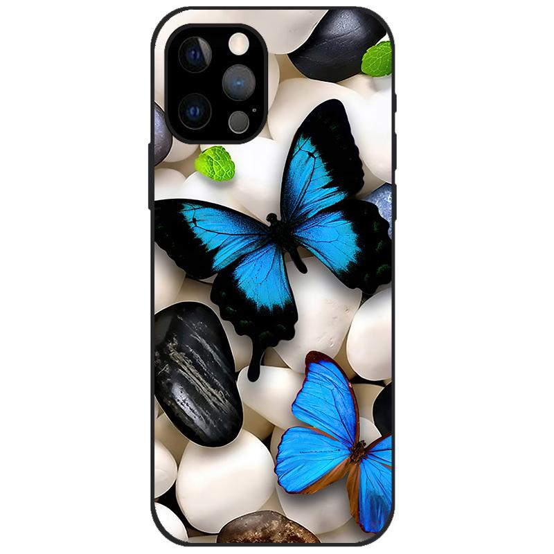 Чехол для iPhone 12 Pro, чехол для iPhone 12 Pro, силиконовый мягкий чехол из ТПУ для iPhone 12 Pro Max/12 Mini, чехол с рисунком, Funda 12Pro