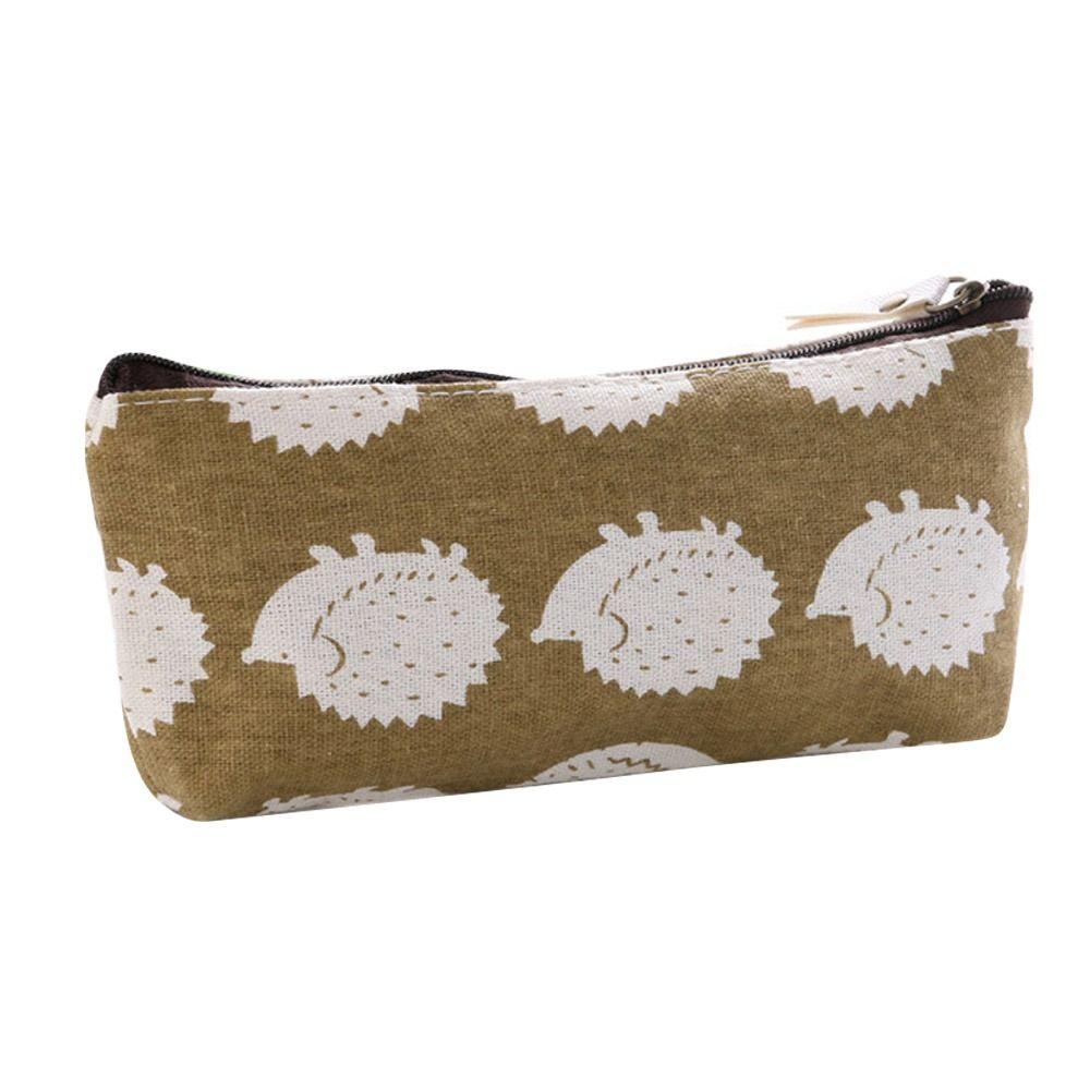 Сумка для ручек большой емкости, холщовая сумка для хранения канцелярских принадлежностей, прочная косметичка