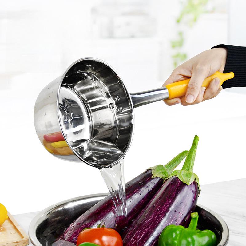 "Thickened Stainless Steel Non-Magnetic Kitchen Spoon: Ideal for Soup, Porridge, and Water"