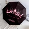 1 шт. Автоматический складной зонт - Узор Blackpink, Портативный и складной дизайн с 8 спицами, Рождественские и Дни Рождения Подарки