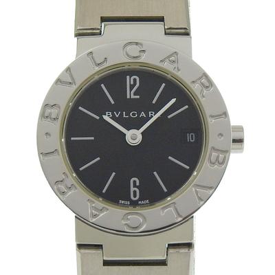 Часы Bvlgari Bvlgari BB23 Нержавеющая сталь черный циферблат Нержавеющая сталь Кварцевый Аналоговый дисплей Женские Б/У