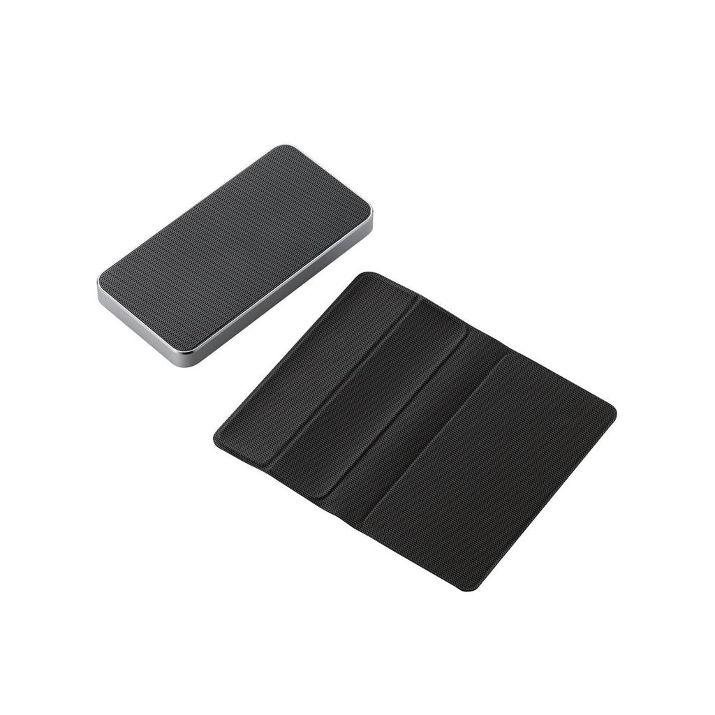 ELECOM Compact Wireless Bluetooth with Flap Black Speaker, Compatible, Case, LBT-SPTR02AVBK