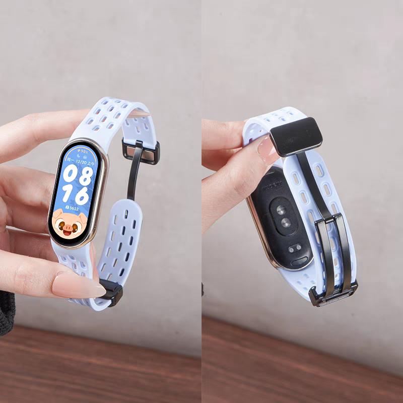 Мягкий силиконовый ремешок для Xiaomi Mi Band 9/8 Correa Браслет Наручный Miband 8 Спорт Водонепроницаемый Сменный ремешок для Xiaomi Band 9