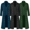 New Medieval Steampunk Retro Gothic Coat Windbreaker Jacket Victorian Uniform Long Section Men Coat Cosplay Costumes
