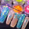 12 цветов/набор смешанных 3D ультратонких блестящих блесток для ногтей DIY хромированная пудра блестящая круглая толстая часть ослепительное украшение для маникюра