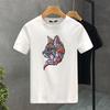 Luxury Brand Cat Head 100% Cotton High Quality Print Couple Tees Summer Harajuku For Men/Women Short Sleeve T-shirt Asian Size