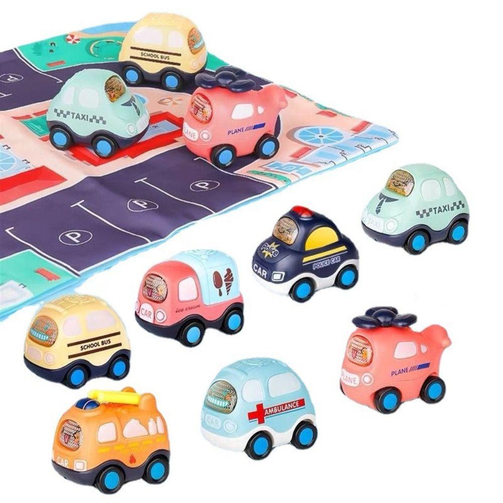 Anti-Collision Inertia Toy Car Sound Display Mini Car Vehicle Models Inertia Car Toddler Play