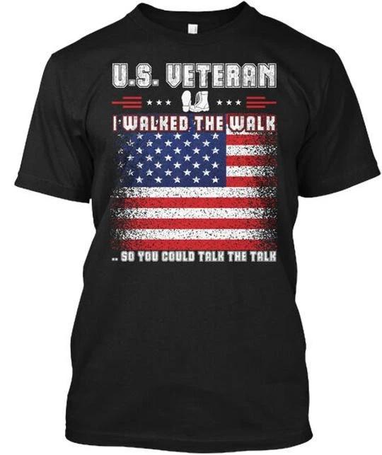 Ветеран США Я прошел этот путь, чтобы и ты мог TTshirt Сделано в США Размер от S до 5XL