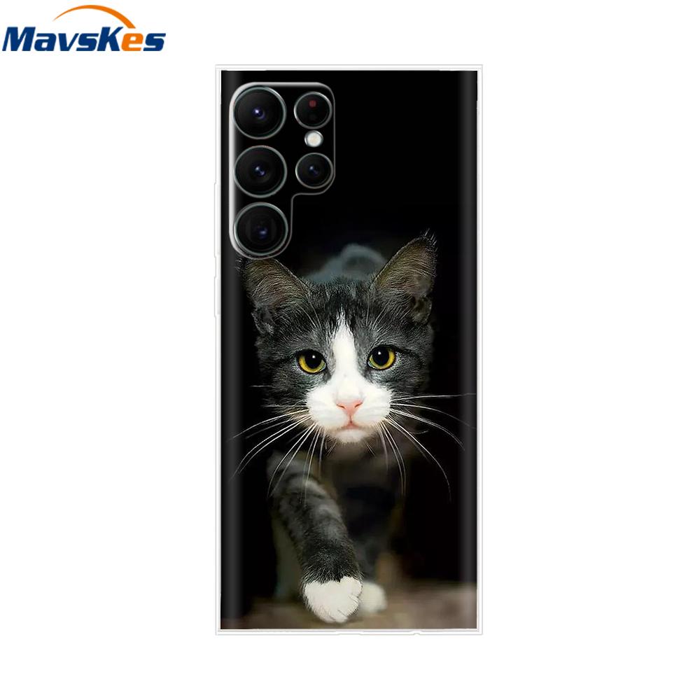 Чехол для Samsung Galaxy S22 S22 Ultra Прозрачный ТПУ Мягкий Силиконовый Чехол Для Samsung S22 Plus GalaxyS22+ Задние Чехлы Бампер для Телефона