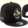 American football trendy fashion dark gray black baseball cap with embroidery, unisex flat-brim adjustable hat