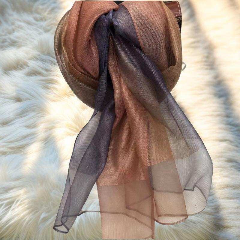 70*180cm Women Gradient Colors Scarf Long Shawls and Wraps for Party Dress Lightweight Pashmina Fashion Scarves