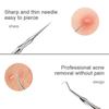 3 шт. Глубокоочищающий зажим для клеток, выскабливание и закрытие иглы для удаления угрей, новые пинцеты для удаления черных точек