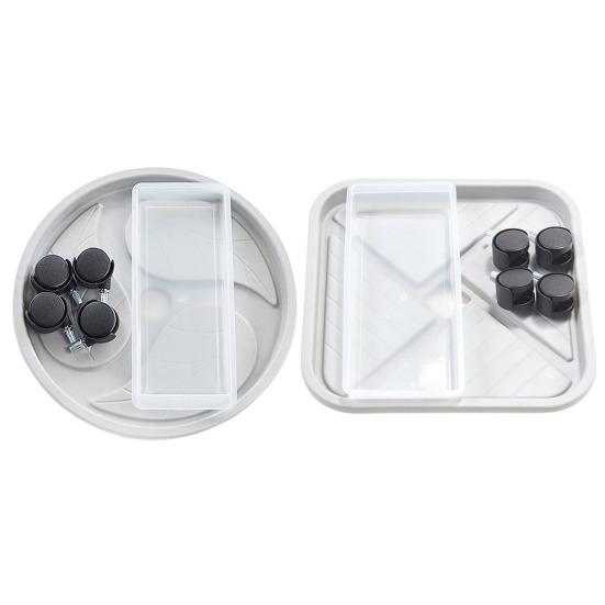 Поддон для рассады на колесах, прочный, со съемным дренажным поддоном