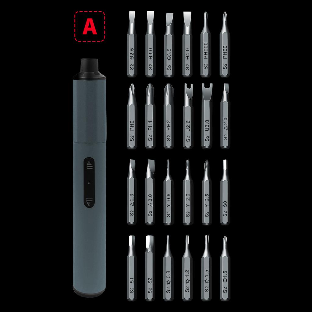 Электрическая отвертка, набор аккумуляторных прецизионных отверток 49-в-1 с 48 магнитными битами, перезаряжаемыми