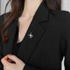 Classic Design Star Shaped Brooches Pins For Woman Fine Jewelry Wedding Party Girl Luxury Accessories Gift