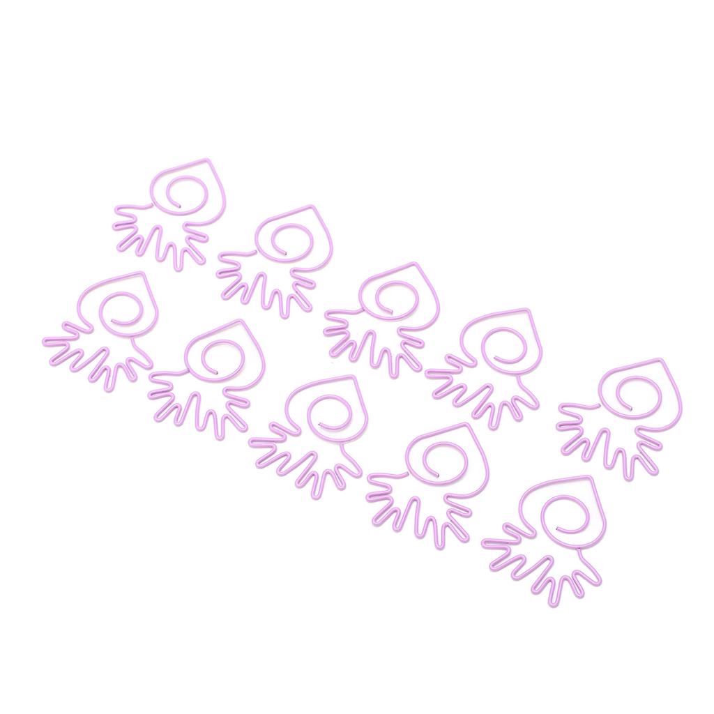 100 шт. скрепок для бумаги, портативные мини-гальванические милые металлические скрепки в форме редиса для офиса