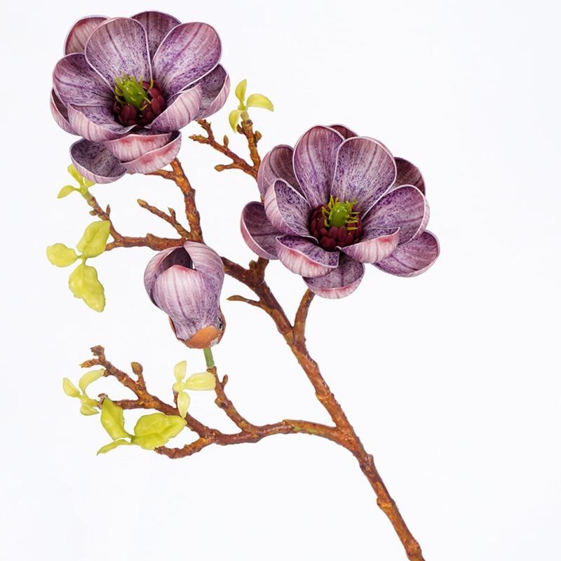 3 шт. искусственных цветов магнолии цветок EVA для реквизита для фотосъемки свадьбы в помещении на открытом воздухе дома украшения гостиной