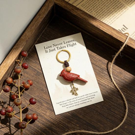 Песня Природы Брелок-Птица для Мира И Храбрости Натуральный Камень Птица-Амулет для Ключей Рюкзака Машины Счастливые Подарки для Мужчин Женщин