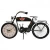 Hometime Metal Mantel Clock - Black Motorcycle