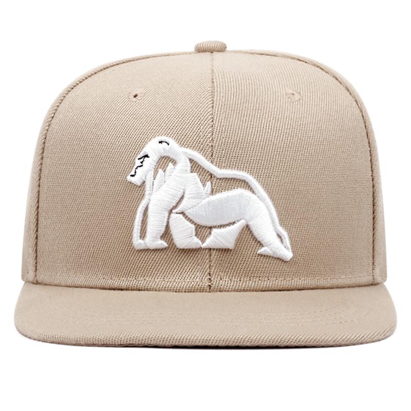 New Men's Fashion Gorilla White Embroidery Hip Hop Hat Outdoor Sports Duck Tongue Hat Embroidered Women's Baseball Sun Hat