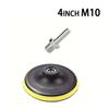 2 шт. 3/4-дюймовая шлифовальная пластина с липучкой и адаптером для сверла M10 - самоклеящаяся присоска для наждачной бумаги для угловой шлифовальной машины