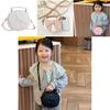 Cute Unisex Mini Bowknot Round Purse For Kids Made From Soft Pu Material