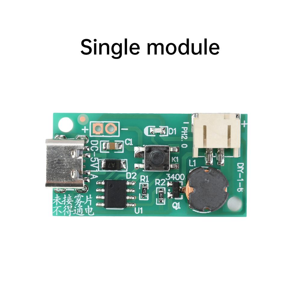 DC 5V Misting Module Humidifier DIY Kit Air Plant Humidifier Mist Driver Board Type-C Interface With Switch