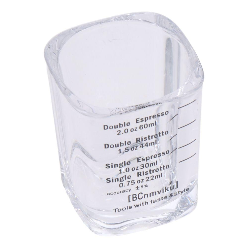 2pcs 6*6*5 CM Espresso Shot Glass Glass Coffee Ounce Cup Double Measuring Baking Cups Home