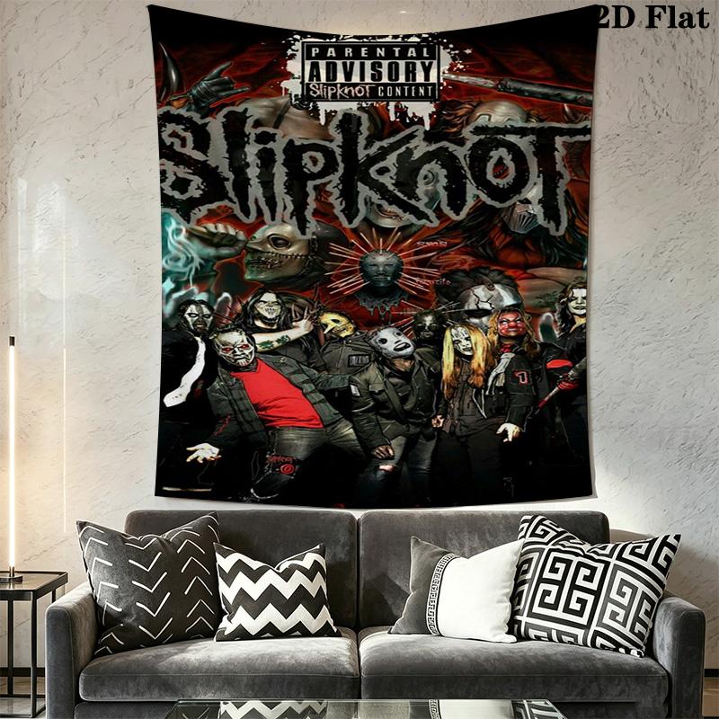 Slipknot Prepare Hell Tour Tapestry Tapestry Fashion Print Wallmounted Background Wall Hanging Cloth Wall Covering Decoration Christmas Gift