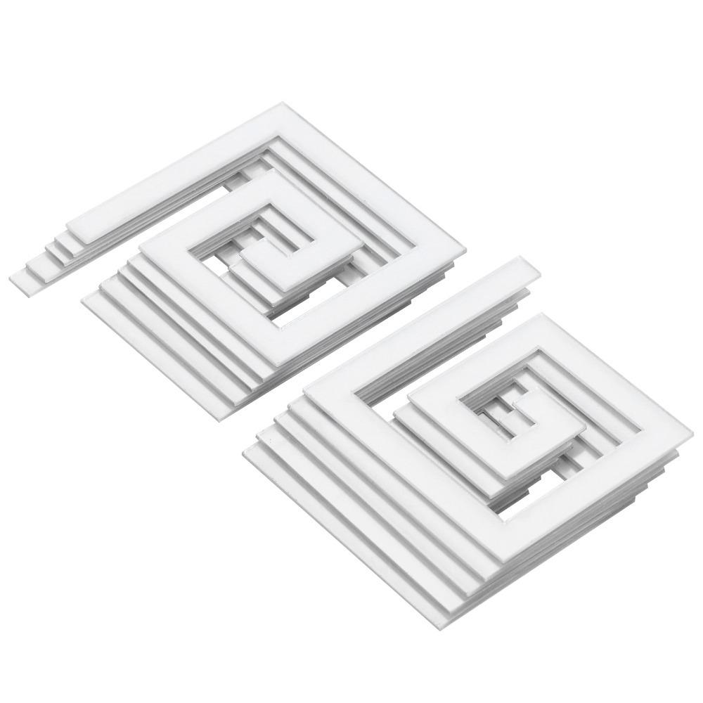 10Pcs 3D Acrylic Wall Decor 5x5CM 3D Wall Sticker Decorative Home Wall Decor Wall Decor