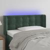 VidaXL LED Headboard Bedroom Furniture Single Bed Accessory Headboard Bed Frame Interior Dark Green 3123703