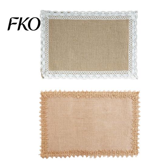 Long-lasting Placemats Bohemian Jute Heat-Insulating Wear-Resistant Stain-Proof Mats Reusable Wear-resistant Heat-Resistant Pads for Tables,