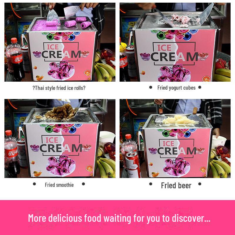 Compact Desktop Fried Ice Cream and Yogurt Maker