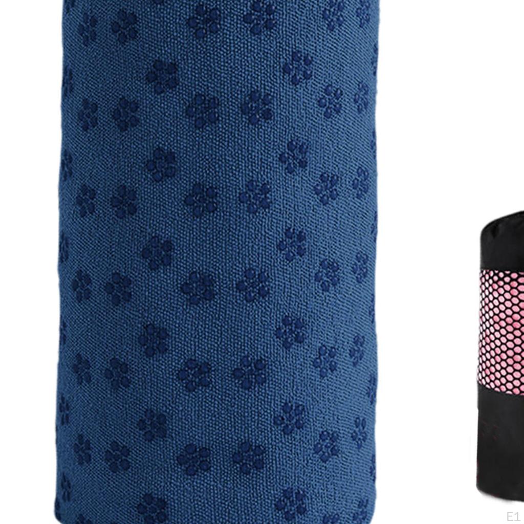 Коврик для йоги Полотенце из микрофибры с сетчатым мешком Быстросохнущее Машинная стирка Многоцелевое использование