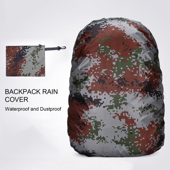 Водонепроницаемый рюкзак от дождя, регулируемый портативный 20-80л, уличный походный рюкзак, сумка для кемпинга, защитная камуфляжная непромокаемая пылезащитная крышка
