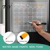 Wall Planner for Iron Doors 3 Pcs Acrylic Magnetic Dry Erase Board Fridge, Clear Monthly Weekly Office Filing Cabinet Task Organizer Whiteboard, to Do