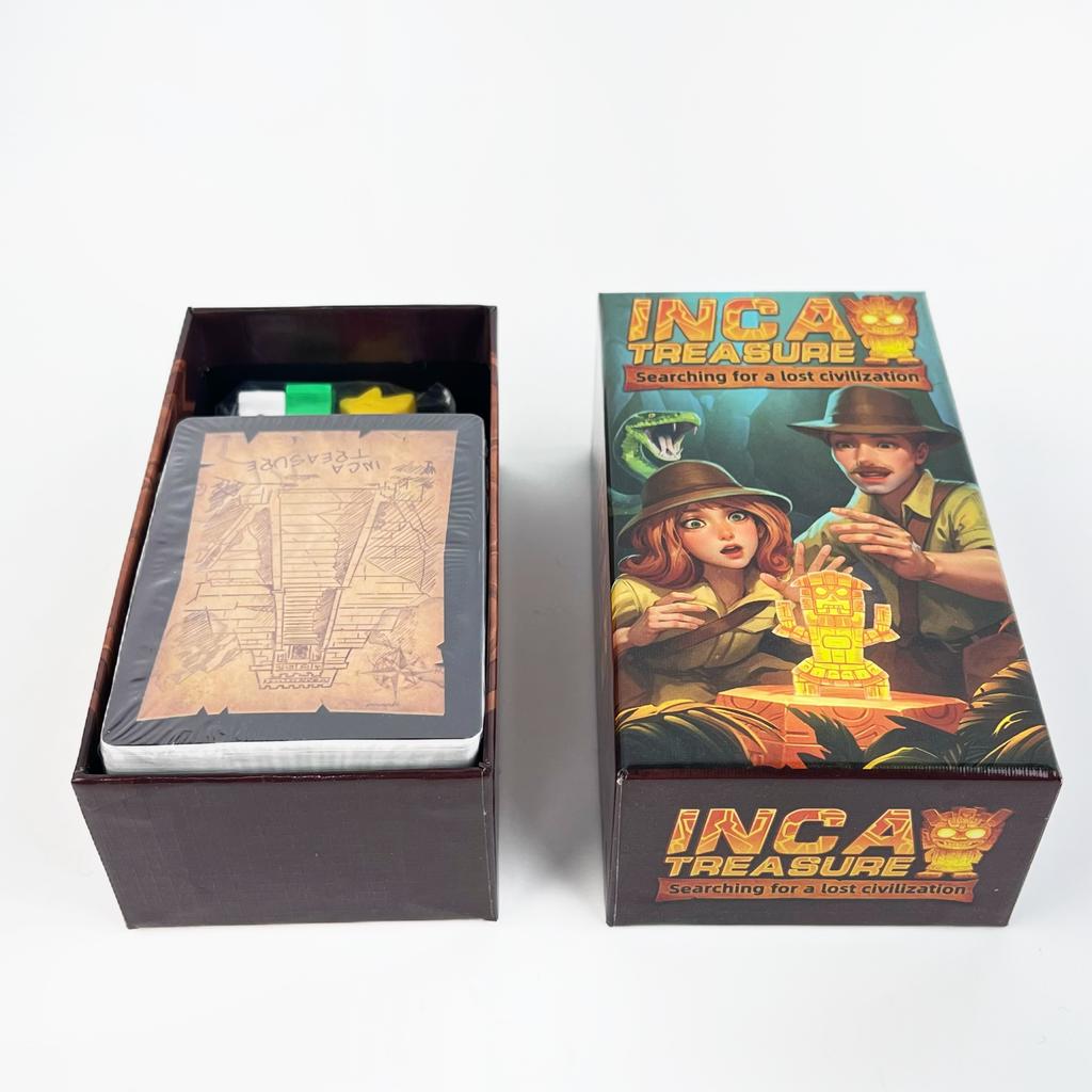 Incan Treasure Quest Strategy Board Game for 3-8 Players Card