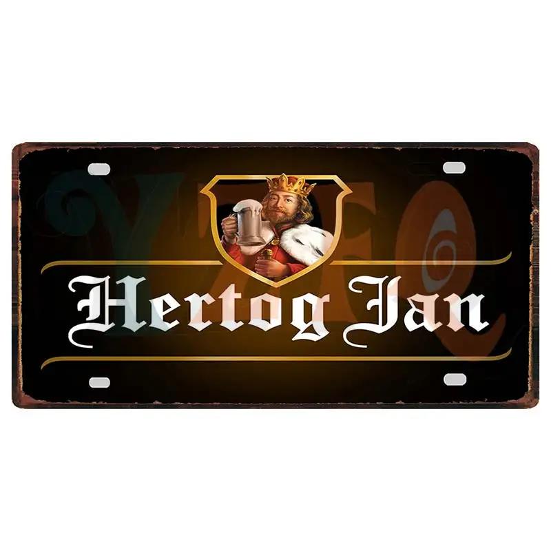 Металлическая табличка Бельгийское пиво 6x12 дюймов Duvel Jupiler Zot Пластина для стены Дома Ресторана Ремесленное Декорирование 30X15CM DC-1636A