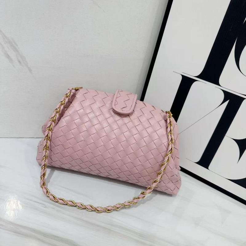 Винтажная классическая сумка-клатч на цепочке, плетеная сумка из коровьей кожи, сумка-облако, подмышечная, на плечо, вечерняя, ручная, сумка-ракушка