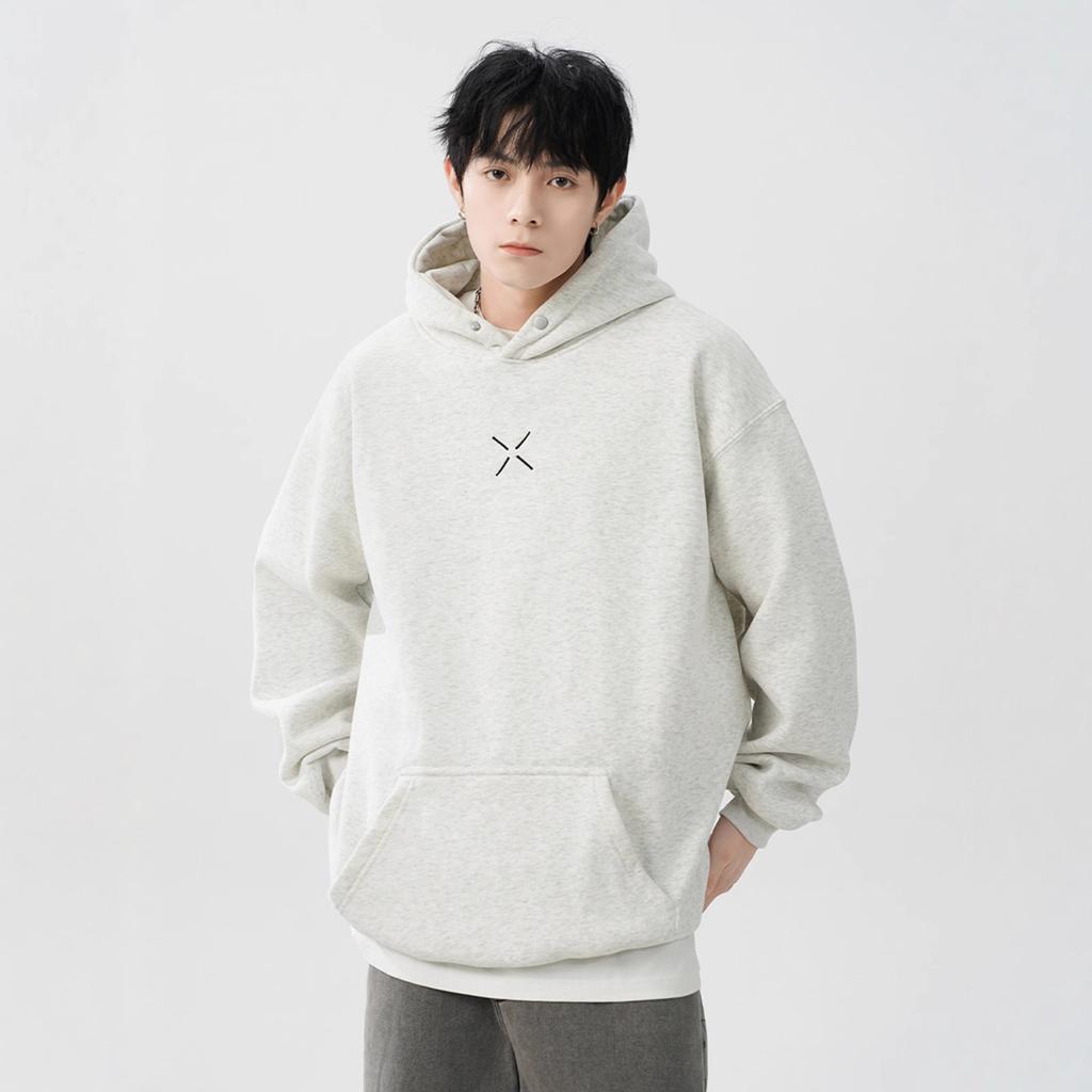 Мужская и женская толстовка с капюшоном с принтом Новая зимняя бархатная утолщенная свободная толстовка