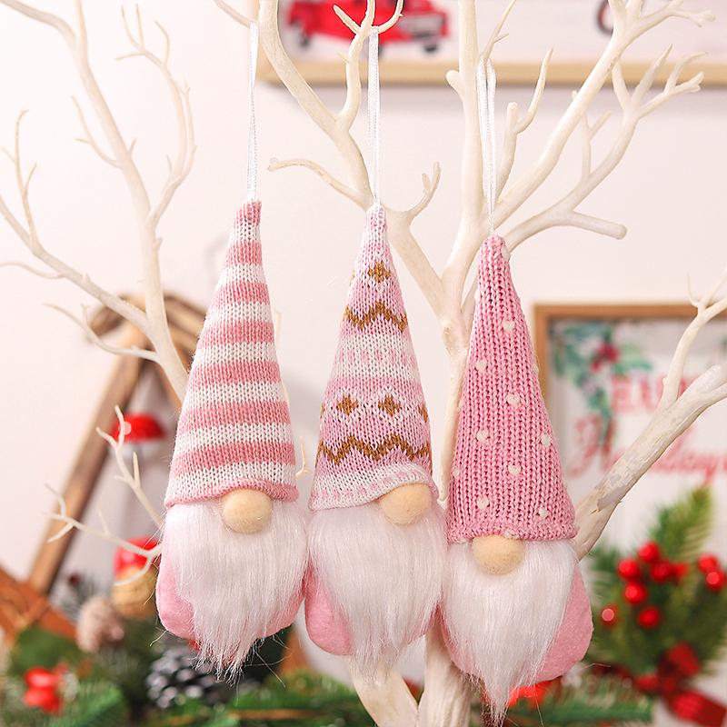 3 шт. безликая кукла рождественская елка подвесное украшение плюшевый гном