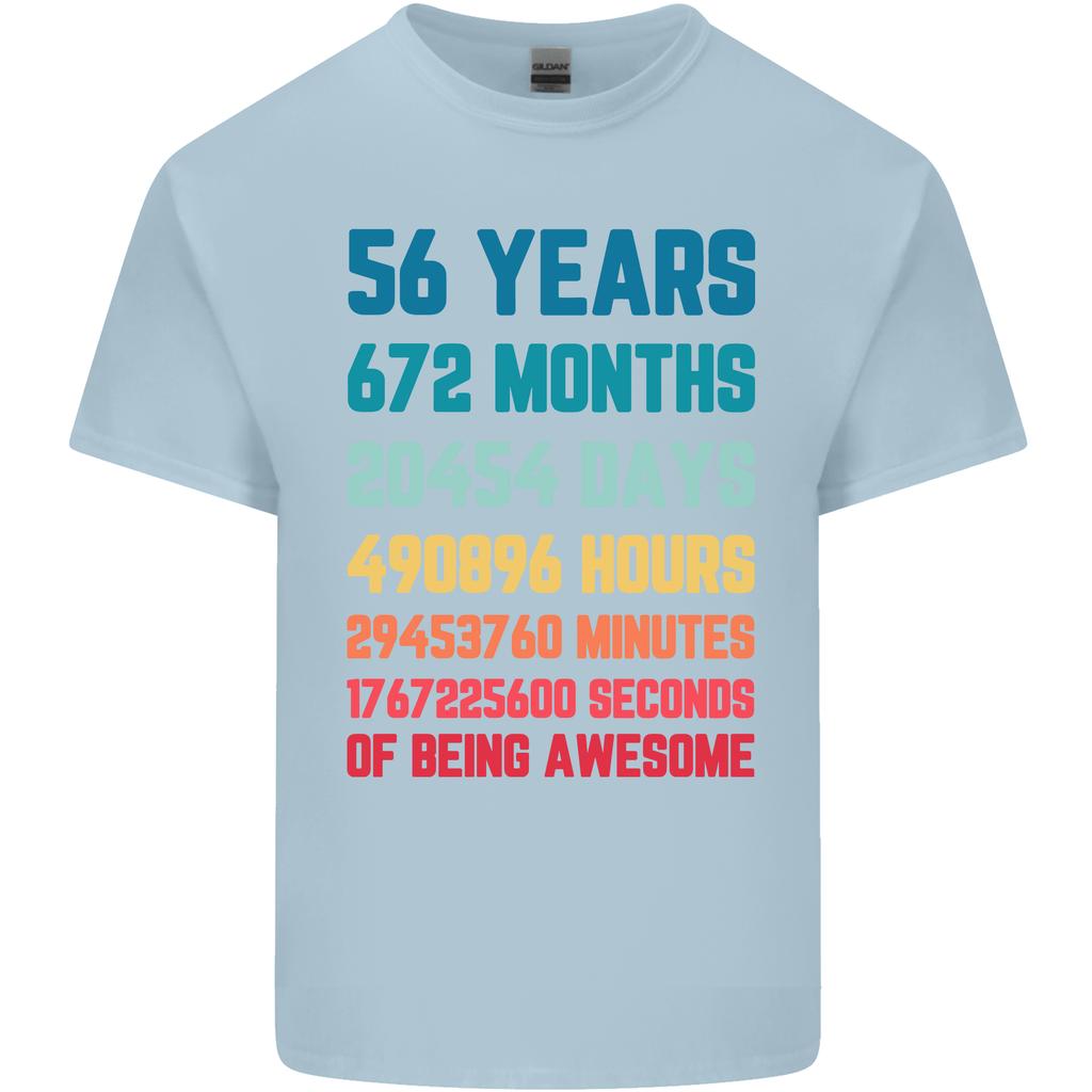 56th Birthday 56 Year Old Unisexs Light Cotton TShirt