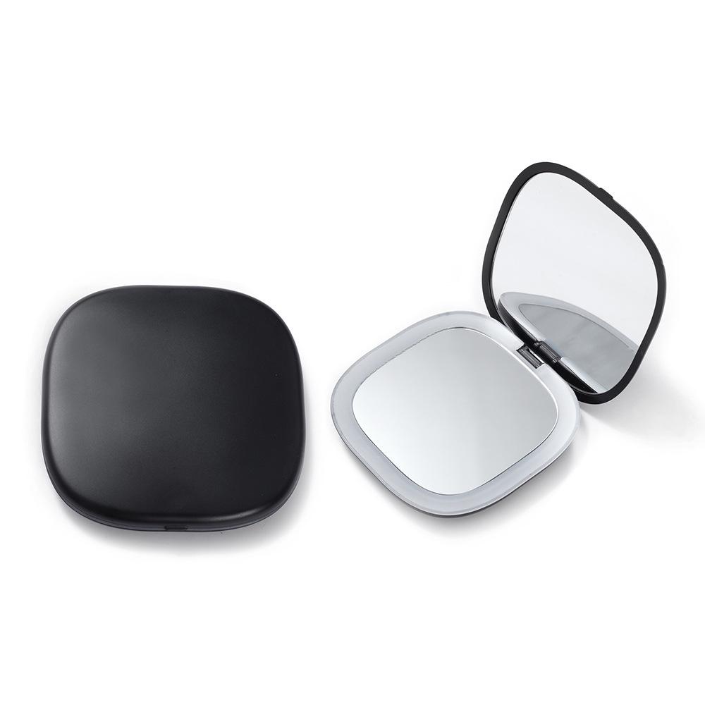 LED Light Portable Folding Mirror, Magnifying Handheld Compact, Internet-Famous Model