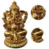 Ganesha God Indian God Gold Ganesha Elephant Object Interior Good Luck Money Luck Increase Business Prosperity Feng Shui Goods (B)
