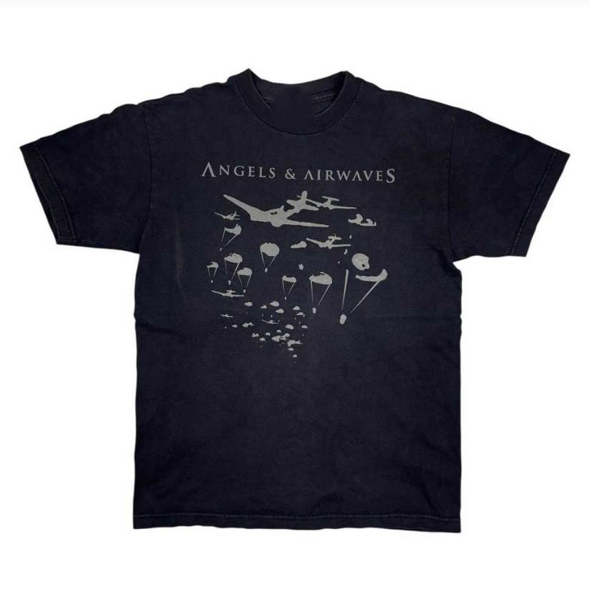 Футболка с логотипом группы Angels & Airwaves Унисекс для взрослых Футболка WA592 Унисекс Футболка