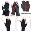 Fingerless Wrist Support Gloves Anti-Arthritis Compression Half Finger Gloves Outdoor